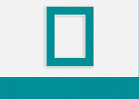 Custom Border Standard Mat 172: #C3357 (Aqua Green)