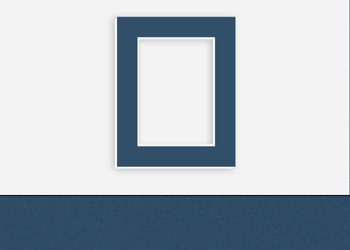 Custom Border Standard Mat 219: #C3358 (Indigo)