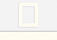 Custom Border Standard Mat 026: #C33 (White/Cream Smooth)