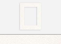 Custom Border Standard Mat 028: #C34 (White/Cream Pebbled)