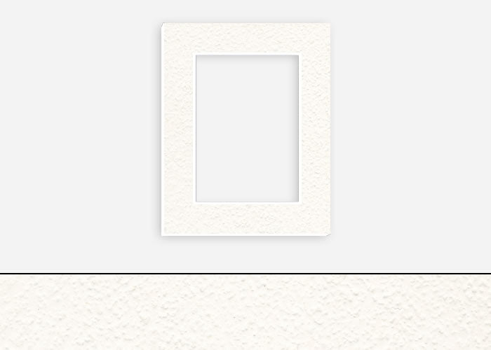 Custom Border Standard Mat 028: #C34 (White/Cream Pebbled)