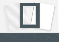 Standard Pkg 216: Acrylic, Foamboard, and Mat #C3703 (Gunmetal) with 2 inch Border