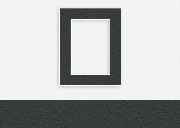 Custom Border Standard Mat 320: #C3921 (Black/White Pebbled)