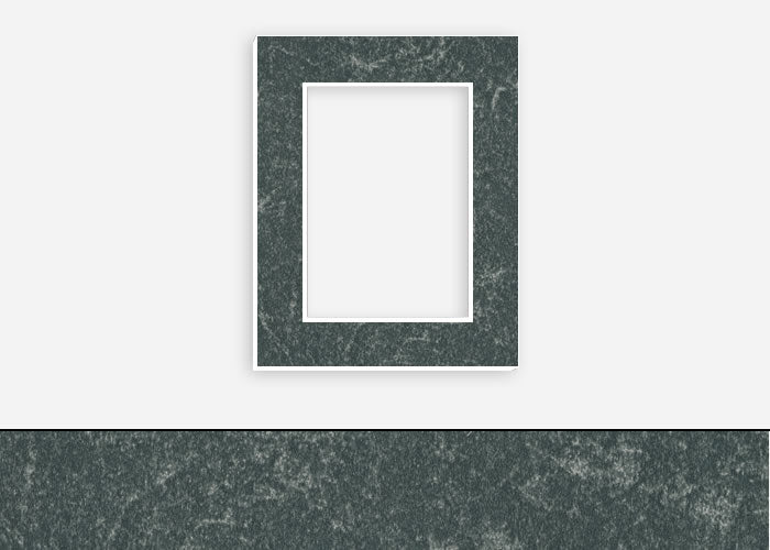 Custom Border Standard Mat 314: #C4404 (Black Marble)
