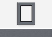 Custom Border Standard Mat 303: #C61019 (Photo Gray w/ Black Core)
