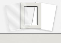 Standard Pkg 285: Acrylic, Foamboard, and Mat #C61025 (Medium Gray w/ Black Core) with 2 inch Border