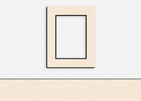 Custom Border Standard Mat 045: #C61028 (Spice Ivory w/ Black Core)