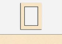 Custom Border Standard Mat 050: #C61029 (Wheat w/ Black Core)