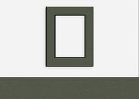 Custom Border Standard Mat 144: #C61032 (Dark Olive w/ Black Core)