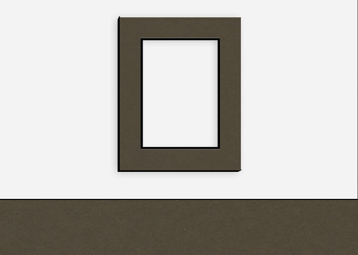 Custom Border Standard Mat 310: #C61033 (Dark Ash w/ Black Core)