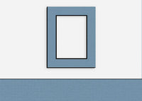 Custom Border Standard Mat 189: #C61073 (Biscay Blue w/ Black Core)