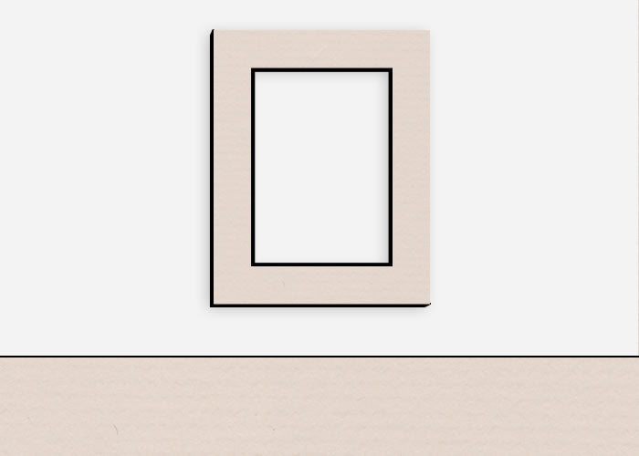 Custom Border Standard Mat 058: #C61088 (Mist w/ Black Core)