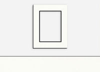 Custom Border Standard Mat 020: #C63297 (Arctic White w/ Black Core)