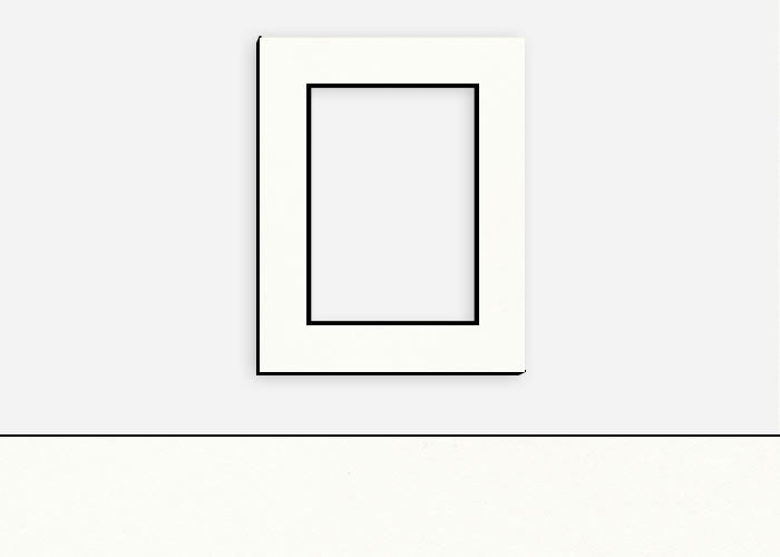 Custom Border Standard Mat 020: #C63297 (Arctic White w/ Black Core)
