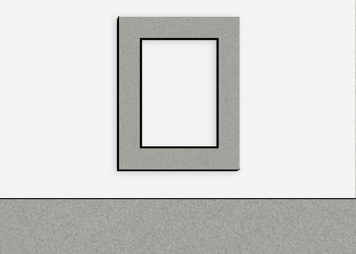 Custom Border Standard Mat 293: #C63311 (Granite w/ Black Core)