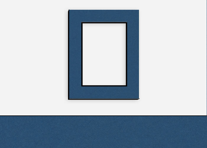 Custom Border Standard Mat 204: #C63326 (Lapis w/ Black Core)