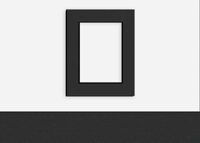 Custom Border Standard Mat 319: #C63344 (Manor Black w/ Black Core)