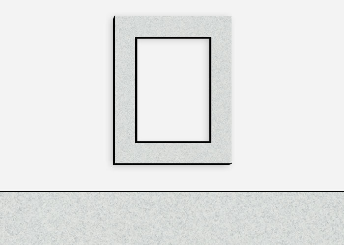Custom Border Standard Mat 282: #C6915 (Fog w/ Black Core)