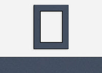 Custom Border Standard Mat 206: #C6977 (Newport Blue w/ Black Core)