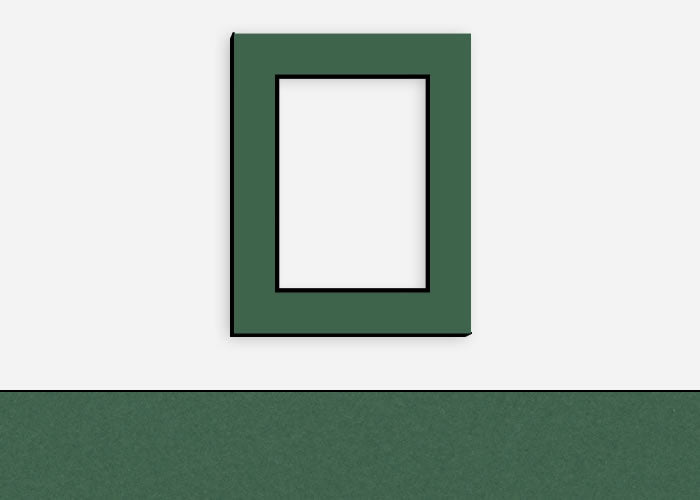 Custom Border Standard Mat 156: #C6988 (Williamsburg Green w/ Black Core)