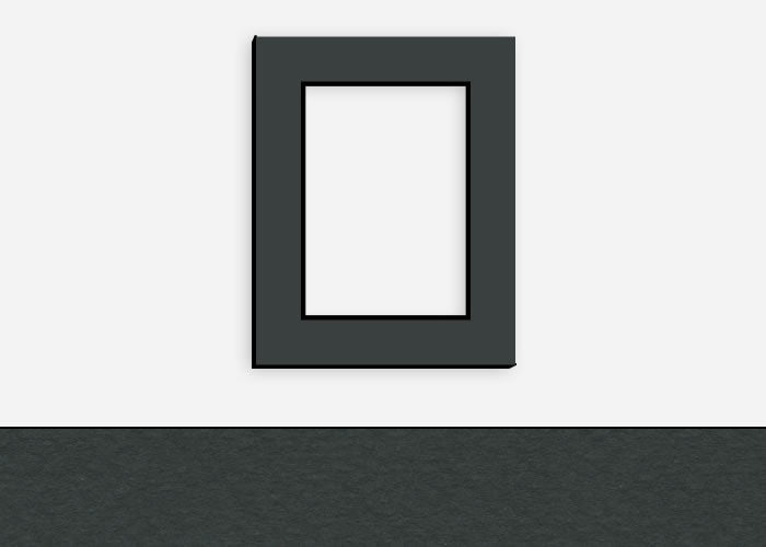 Custom Border Standard Mat 317: #C6989 (Raven Black w/ Black Core)