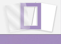 Standard Pkg 222: Glass, Foamboard, and Mat #C905 (Violet) with 2 inch Border