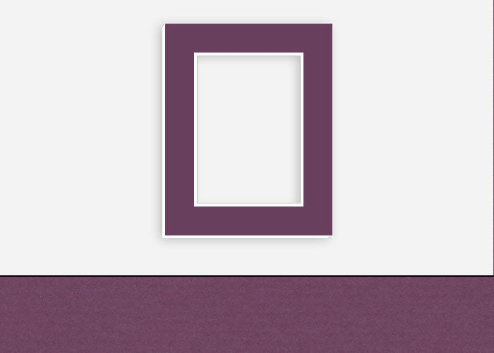 Custom Border Standard Mat 224: #C907 (Wine)