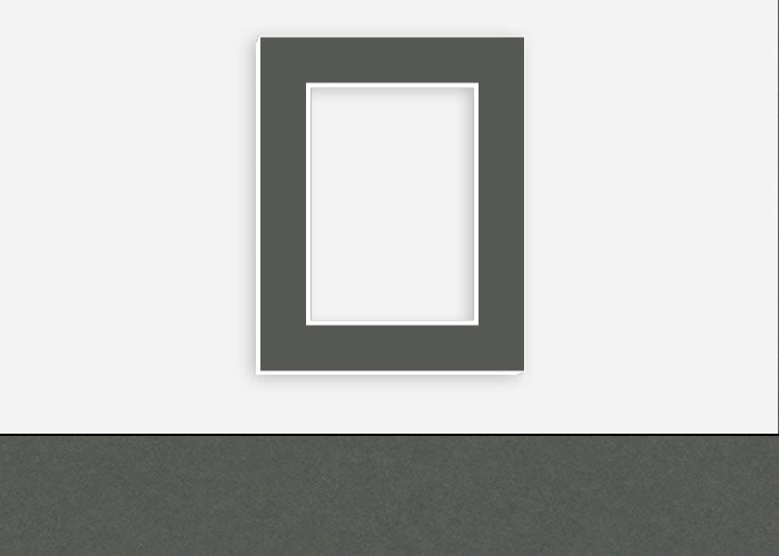 Custom Border Standard Mat 305: #C924 (Dark Gray)