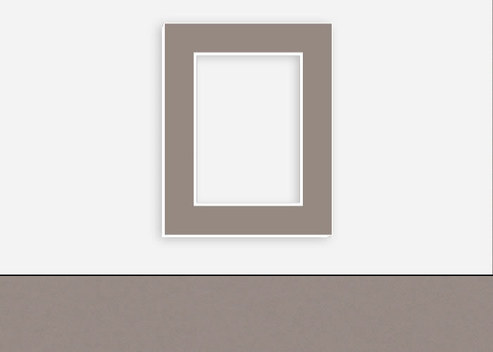 Custom Border Standard Mat 096: #C935 (Copley Gray)
