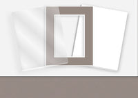 Standard Pkg 096: Glass, Foamboard, and Mat #C935 (Copley Gray) with 2 inch Border