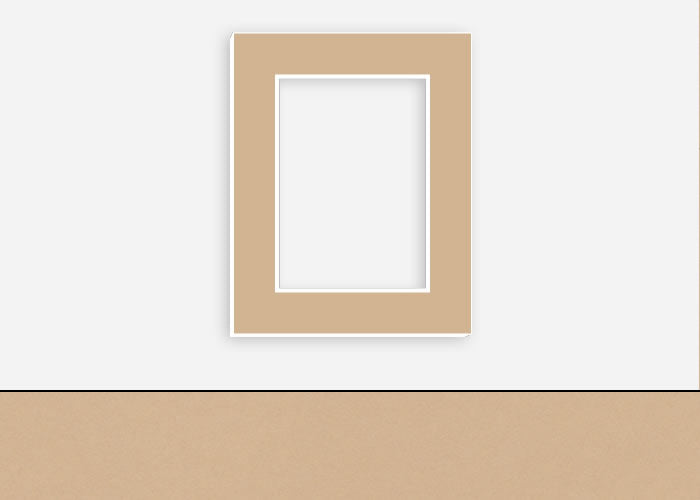 Custom Border Standard Mat 076: #C948 (Sand)