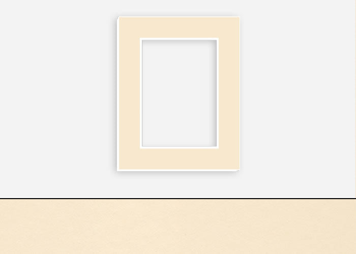 Custom Border Standard Mat 046: #C961 (Cream)