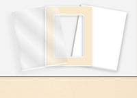 Standard Pkg 046: Glass, Foamboard, and Mat #C961 (Cream) with 2 inch Border