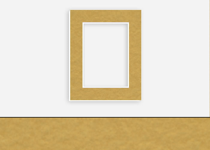 Custom Border Standard Mat 341: #C968 (Old Gold)