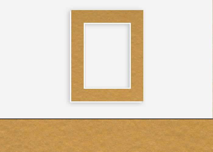 Custom Border Standard Mat 340: #C970 (Gold)