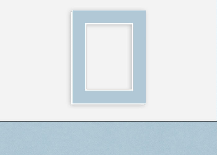 Custom Border Standard Mat 185: #C972 (French Blue)