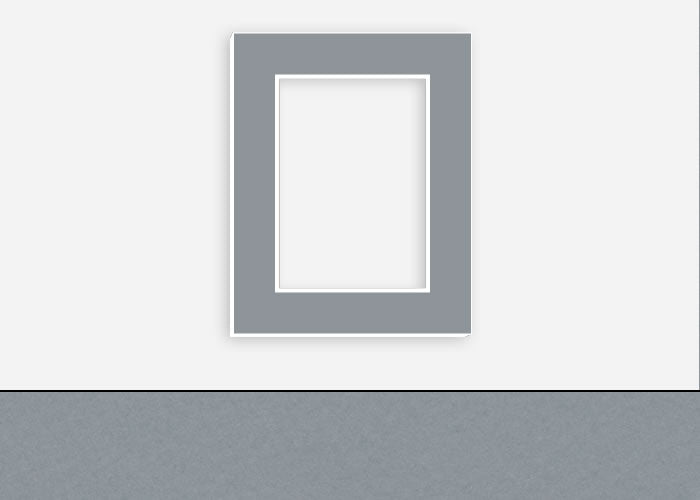 Custom Border Standard Mat 183: #C976 (Bar Harbor Gray)