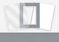 Standard Pkg 183: Glass, Foamboard, and Mat #C976 (Bar Harbor Gray) with 2 inch Border