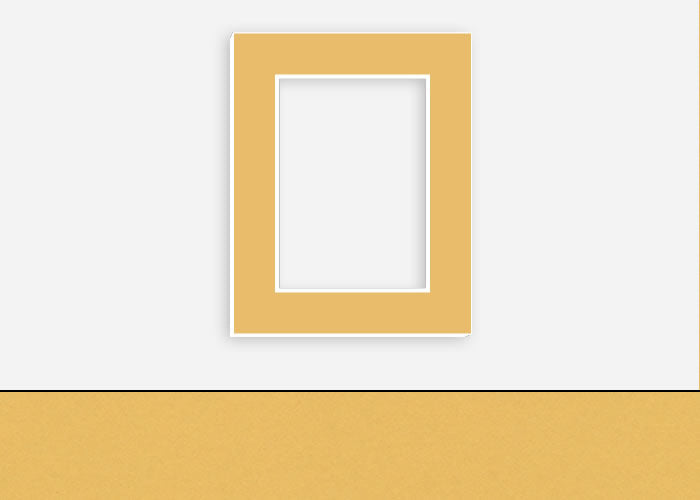Custom Border Standard Mat 087: #C994 (Chamois Gold)