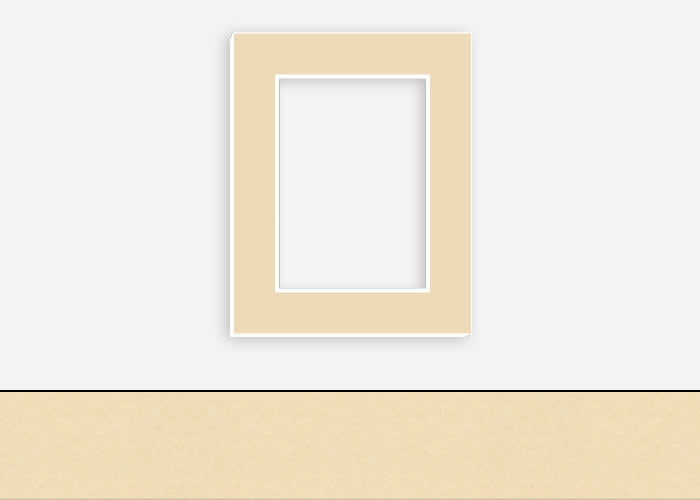 Custom Border Standard Mat 055: #CB126 (Berkshire French Vanilla)