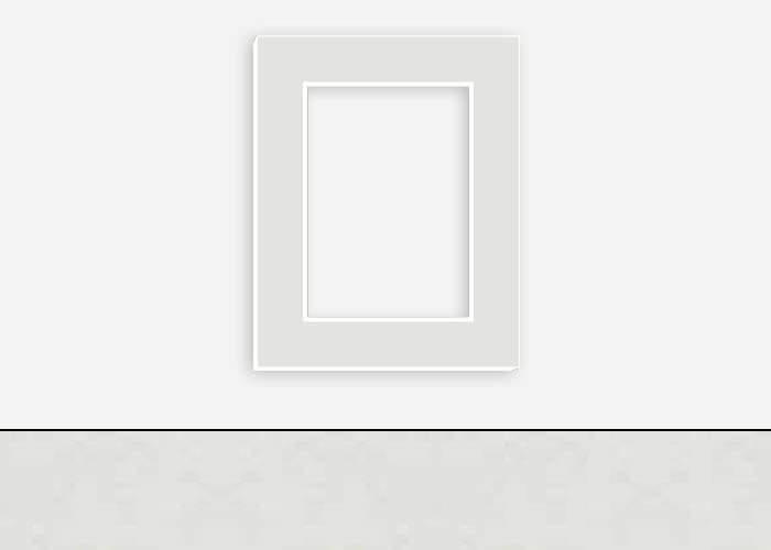 Custom Border Standard Mat 283: #CB130 (Berkshire Silver Mist)