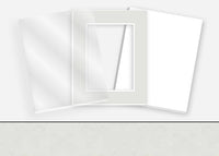 Standard Pkg 283: Acrylic, Foamboard, and Mat #CB130 (Berkshire Silver Mist) with 2 inch Border