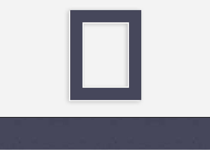 Custom Border Standard Mat 208: #CB131 (Berkshire Midnight Blue)