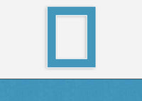 Custom Border Standard Mat 174: #CB143 (Berkshire Bay Blue)