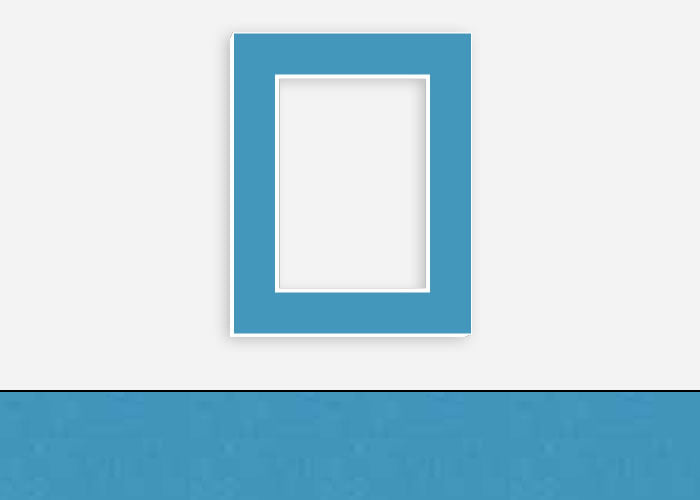 Custom Border Standard Mat 174: #CB143 (Berkshire Bay Blue)
