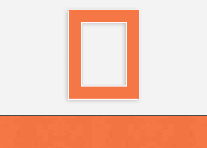 Custom Border Standard Mat 272: #CB152 (Berkshire Tangerine)