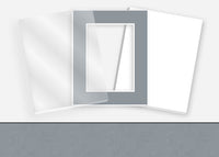 Standard Pkg 297: Acrylic, Foamboard, and Mat #CB160 (Berkshire Harbor) with 2 inch Border