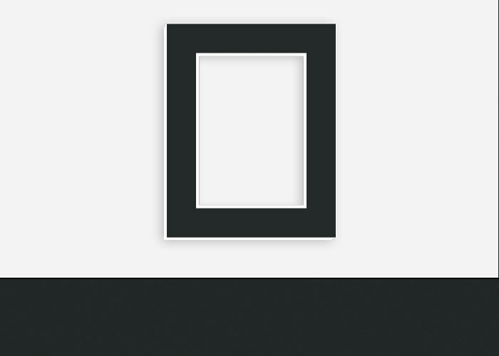 Custom Border Standard Mat 321: #CB221 (Berkshire Smooth Black)