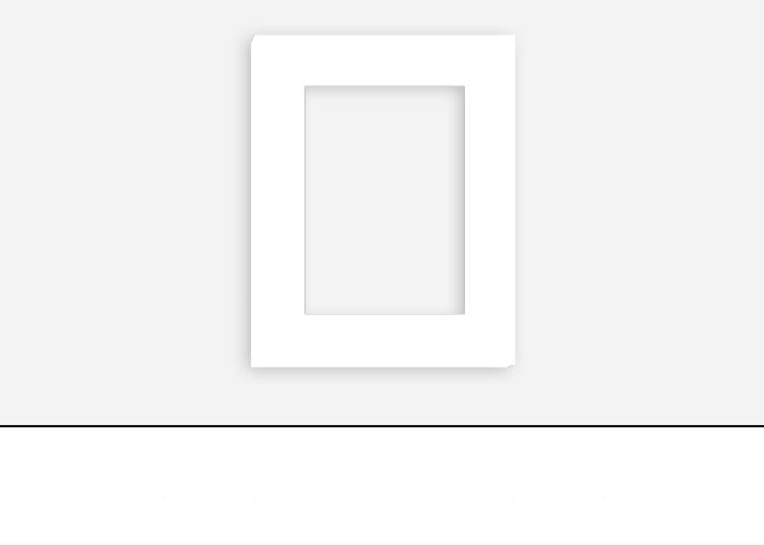 Custom Border Standard Mat 002: #CB222 (Berkshire Smooth White)