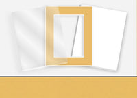 Standard Pkg 088: Acrylic, Foamboard, and Mat #CB235 (Berkshire Chamois) with 2 inch Border